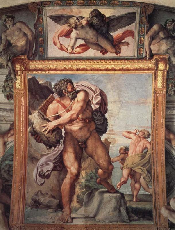 Annibale Carracci Deckengemalde aus der Galleria Farnese oil painting picture